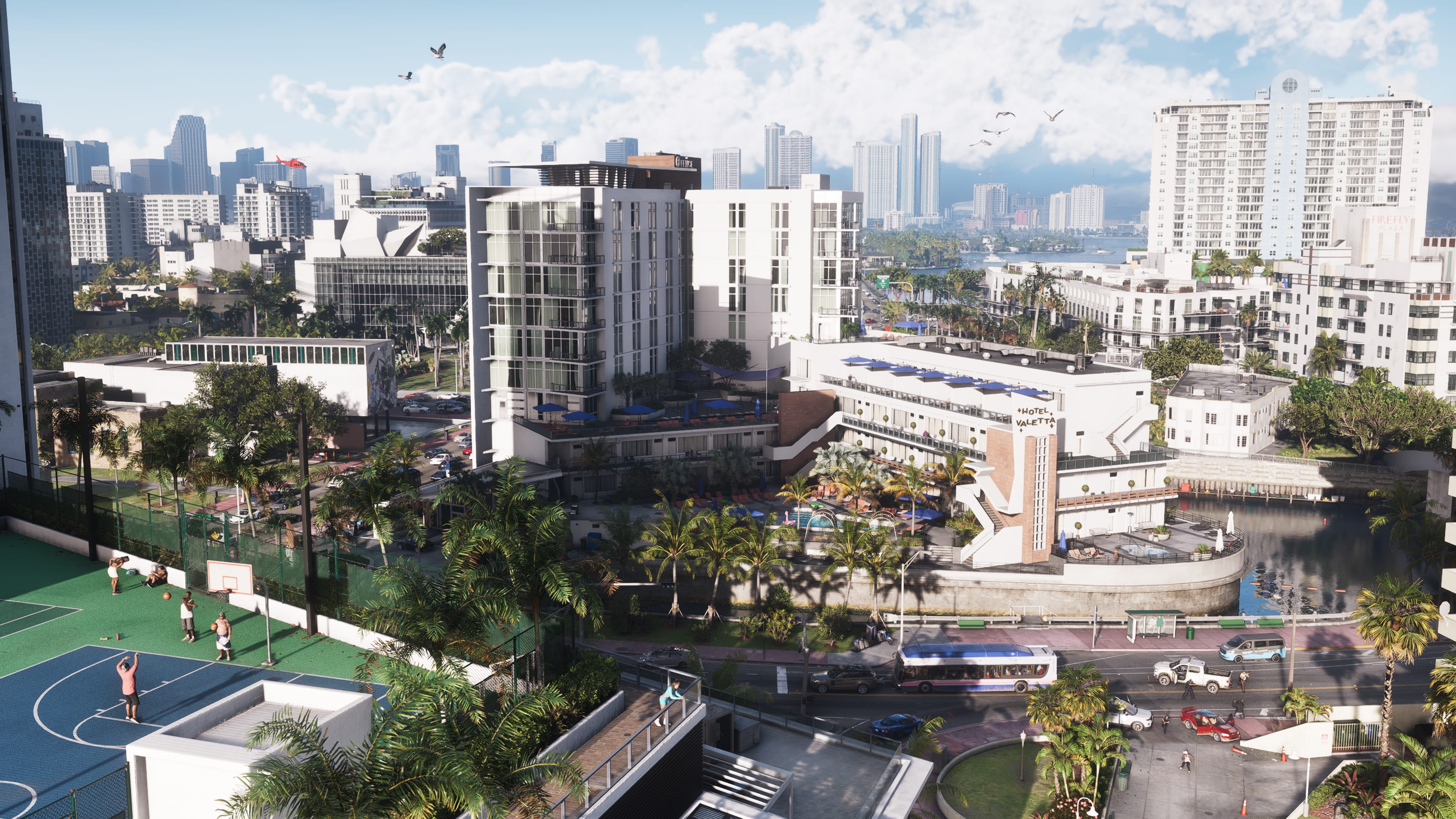 Vice City Skyline at Night